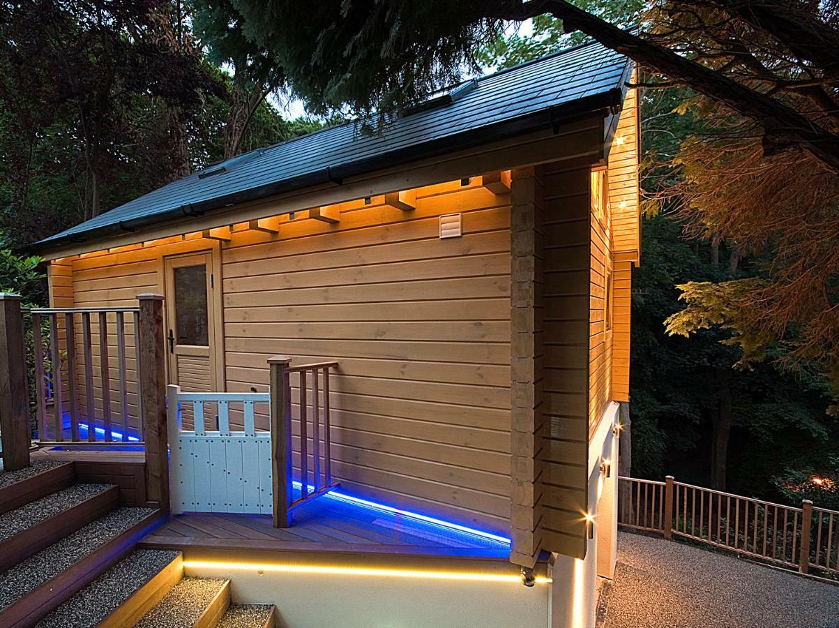 ボーンマス Alum Chine Log Cabinヴィラ エクステリア 写真